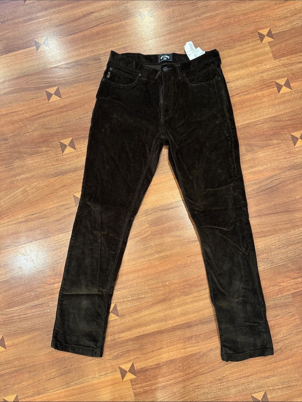 Billabong Dark Brown Corduroy Outsider Slim Pants